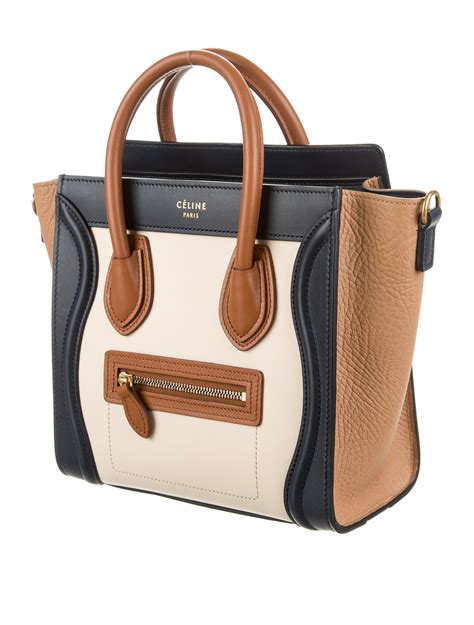 celine nano luggage smooth leather|celine nano luggage tote bag.